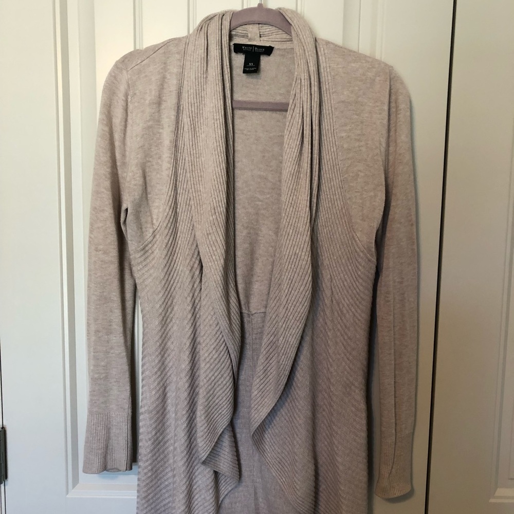 Long open sweater